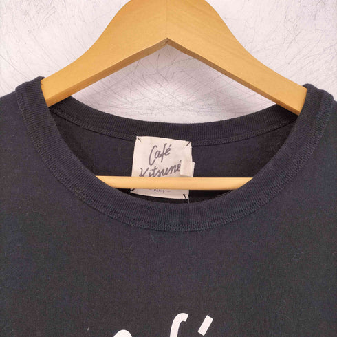 メゾンキツネ MAISON KITSUNE Cafe Kitsune クルーネックTシャツ メンズ import:M